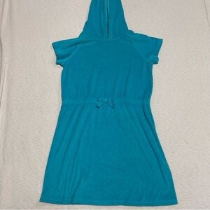 Hanna Andersson Girls Blue Hooded‎ Terry Cloth Cover Up US 12